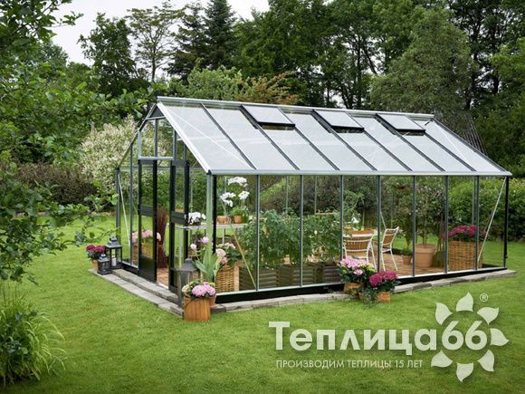 Теплица Juliana Gardener Aluminium, ширина 3,68 метра